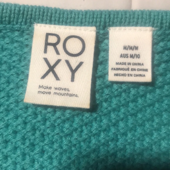 Roxy Teal Knit Tank Top - Picture 6 of 6